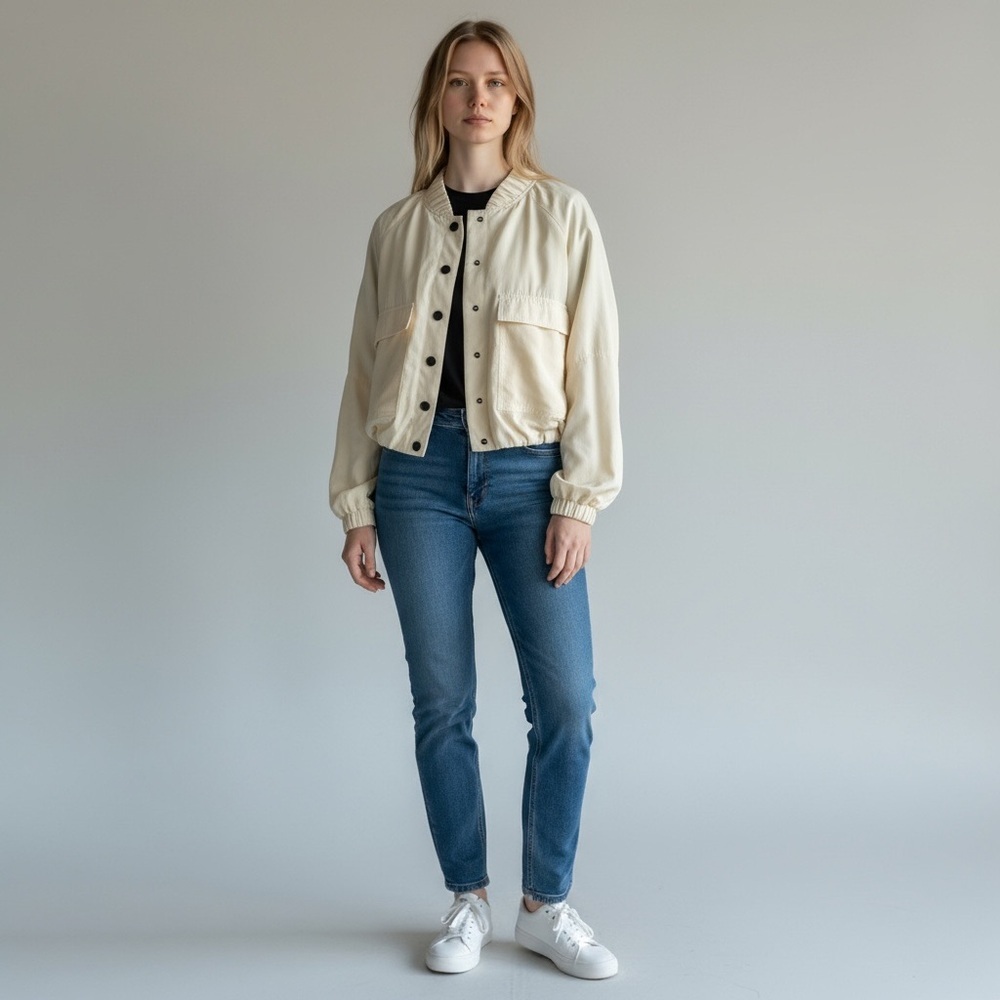 Bar‎ III Bubble Hem Bomber Jacket